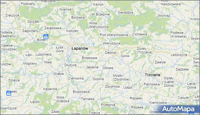 mapa Ubrzeż, Ubrzeż na mapie Targeo