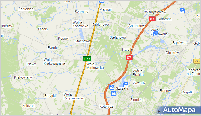 mapa Warszawianka, Warszawianka na mapie Targeo