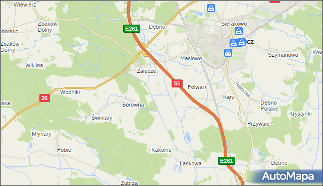 mapa Warszewko, Warszewko na mapie Targeo