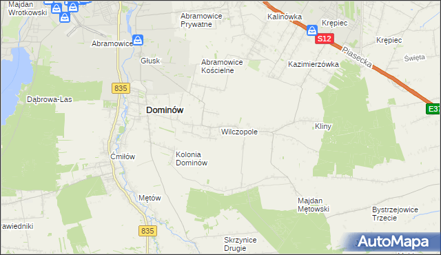 mapa Wilczopole, Wilczopole na mapie Targeo