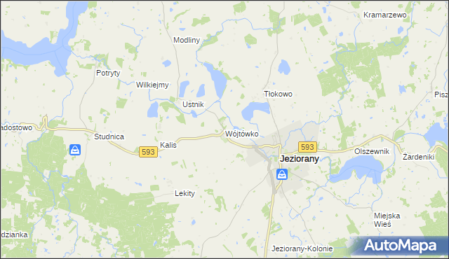 mapa Wójtówko, Wójtówko na mapie Targeo