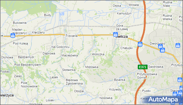 mapa Woliczka, Woliczka na mapie Targeo