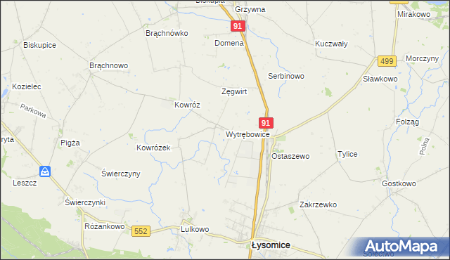 mapa Wytrębowice, Wytrębowice na mapie Targeo