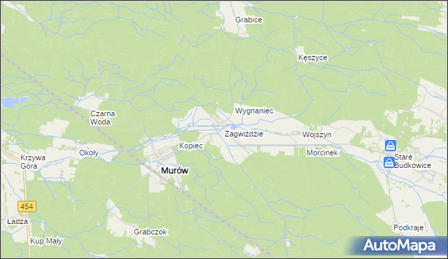 mapa Zagwiździe, Zagwiździe na mapie Targeo