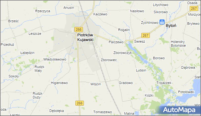 mapa Zborowiec, Zborowiec na mapie Targeo