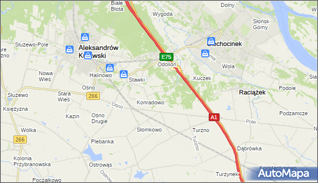 mapa Zgoda gmina Aleksandrów Kujawski, Zgoda gmina Aleksandrów Kujawski na mapie Targeo