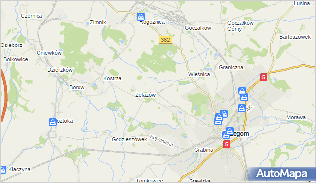 mapa Żółkiewka, Żółkiewka na mapie Targeo