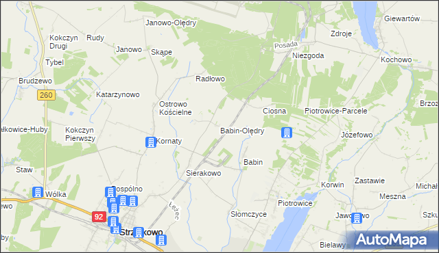 mapa Babin-Olędry, Babin-Olędry na mapie Targeo