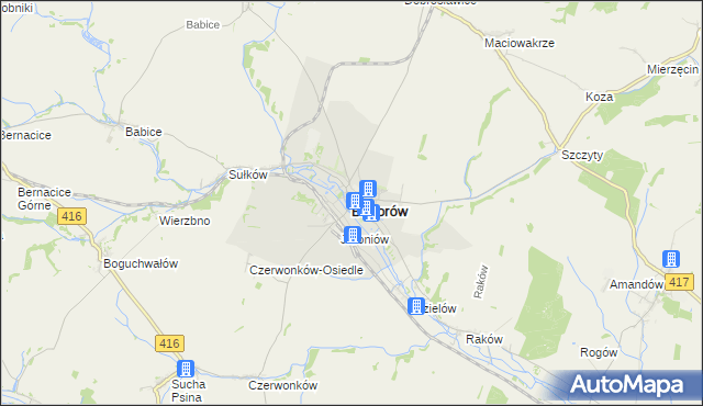 mapa Baborów, Baborów na mapie Targeo