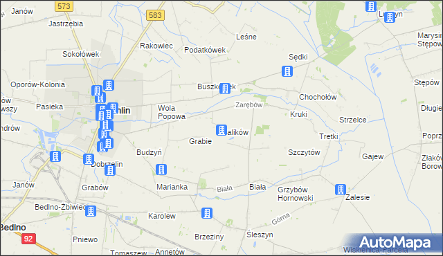 mapa Balików, Balików na mapie Targeo