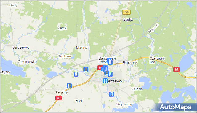 mapa Barczewski Dwór, Barczewski Dwór na mapie Targeo