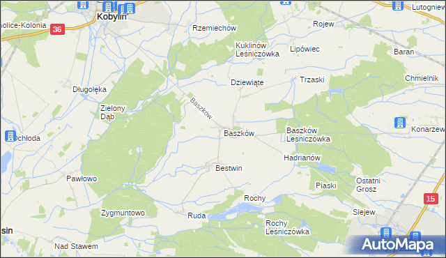 mapa Baszków, Baszków na mapie Targeo