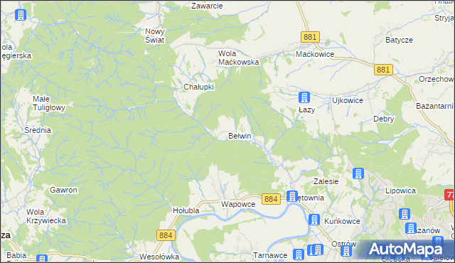 mapa Bełwin, Bełwin na mapie Targeo