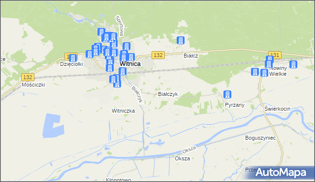 mapa Białczyk, Białczyk na mapie Targeo