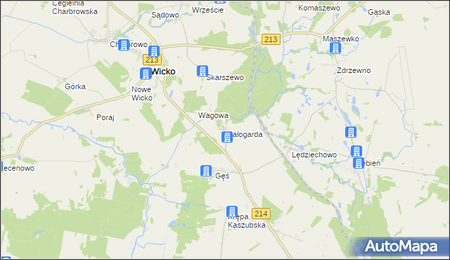 mapa Białogarda, Białogarda na mapie Targeo