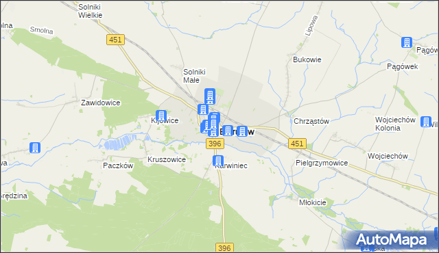mapa Bierutów, Bierutów na mapie Targeo