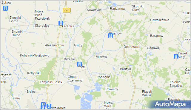 mapa Bilczów, Bilczów na mapie Targeo