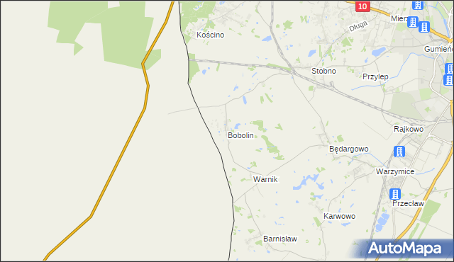 mapa Bobolin gmina Kołbaskowo, Bobolin gmina Kołbaskowo na mapie Targeo