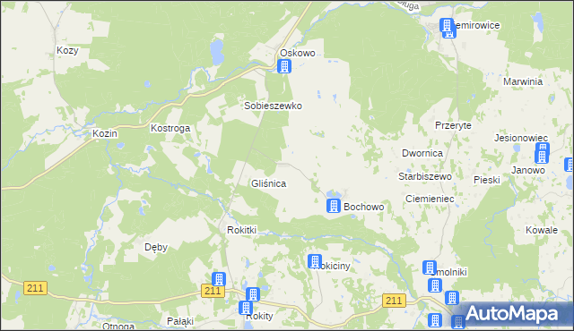 mapa Bochówko, Bochówko na mapie Targeo