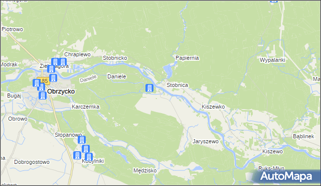 mapa Brączewo, Brączewo na mapie Targeo