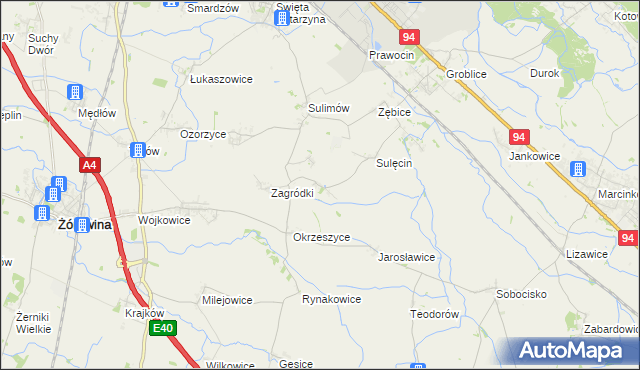 mapa Bratowice, Bratowice na mapie Targeo