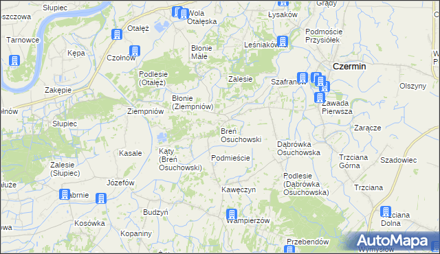 mapa Breń Osuchowski, Breń Osuchowski na mapie Targeo