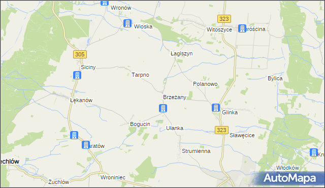 mapa Brzeżany, Brzeżany na mapie Targeo