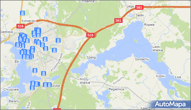 mapa Buczki gmina Ełk, Buczki gmina Ełk na mapie Targeo