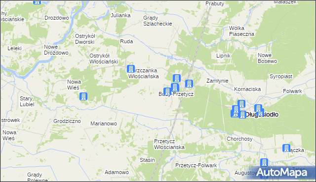 mapa Budy-Przetycz, Budy-Przetycz na mapie Targeo