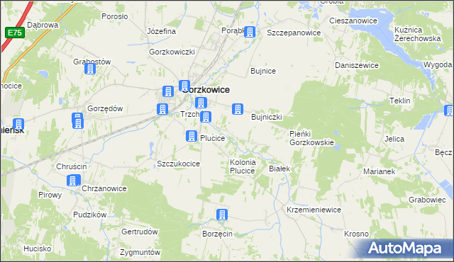 mapa Bujniczki-Kolonia, Bujniczki-Kolonia na mapie Targeo