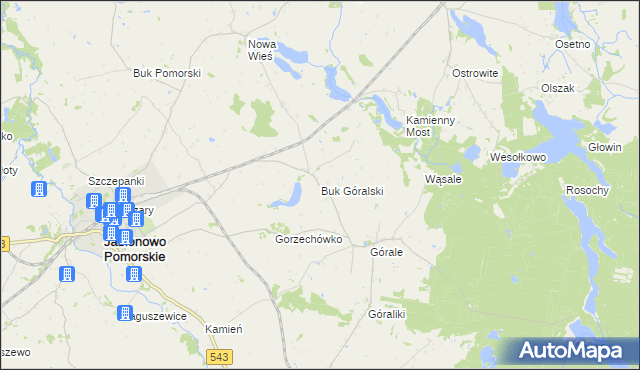 mapa Buk Góralski, Buk Góralski na mapie Targeo