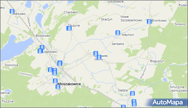 mapa Bukówiec Górny, Bukówiec Górny na mapie Targeo