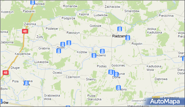 mapa Bukówno, Bukówno na mapie Targeo