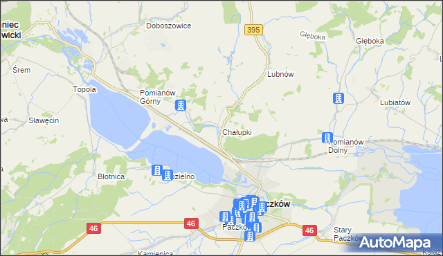 mapa Chałupki gmina Kamieniec Ząbkowicki, Chałupki gmina Kamieniec Ząbkowicki na mapie Targeo