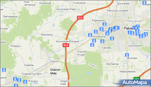 mapa Chechło Pierwsze, Chechło Pierwsze na mapie Targeo