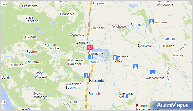 mapa Chełmica-Cukrownia, Chełmica-Cukrownia na mapie Targeo