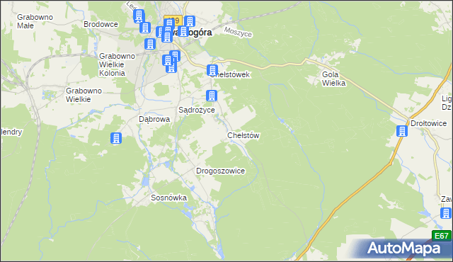 mapa Chełstów, Chełstów na mapie Targeo