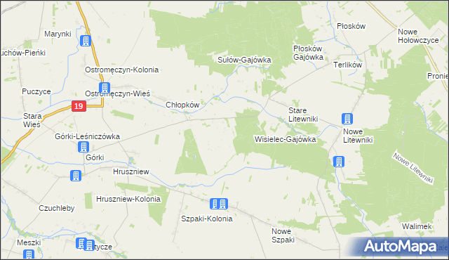 mapa Chłopków-Kolonia, Chłopków-Kolonia na mapie Targeo