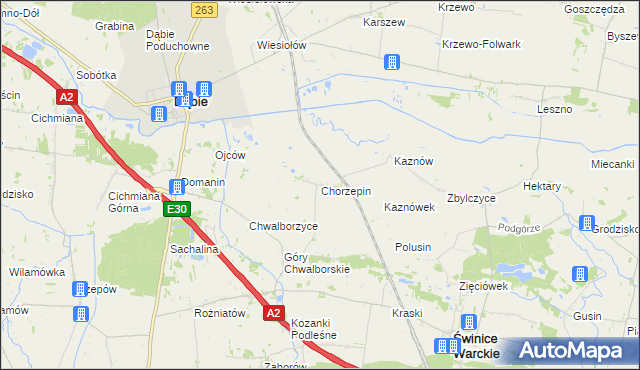 mapa Chorzepin, Chorzepin na mapie Targeo