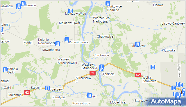 mapa Chrołowice, Chrołowice na mapie Targeo