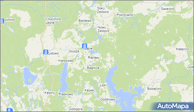 mapa Chróstowo gmina Polanów, Chróstowo gmina Polanów na mapie Targeo