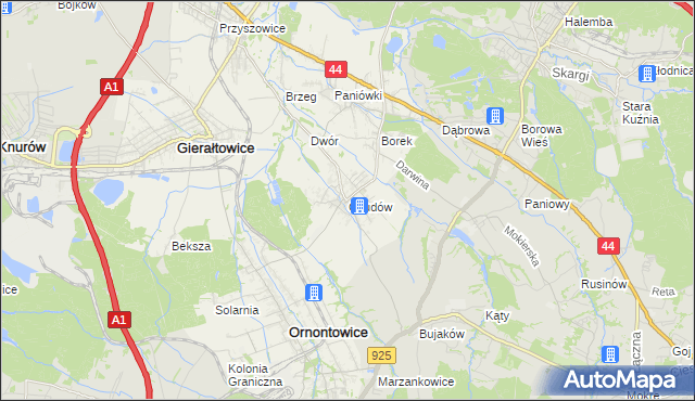 mapa Chudów, Chudów na mapie Targeo