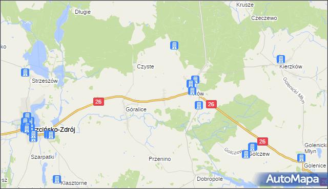 mapa Cieplikowo, Cieplikowo na mapie Targeo