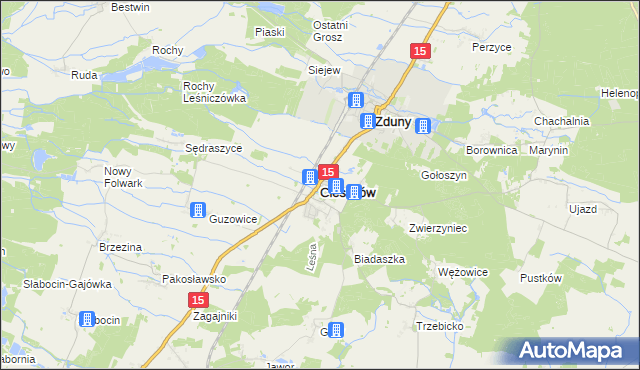 mapa Cieszków, Cieszków na mapie Targeo