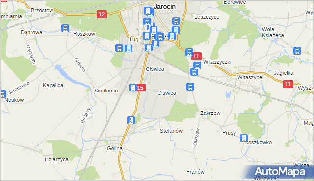 mapa Ciświca, Ciświca na mapie Targeo