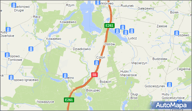 mapa Cotoń, Cotoń na mapie Targeo