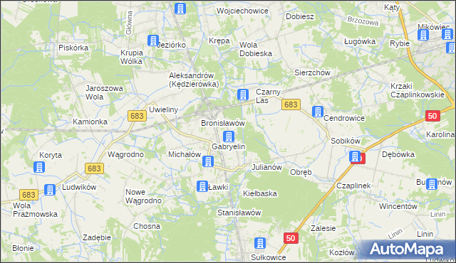 mapa Czachówek, Czachówek na mapie Targeo