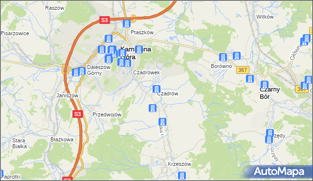 mapa Czadrów, Czadrów na mapie Targeo