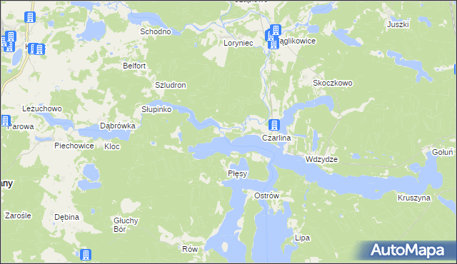 mapa Czarlina-Osada, Czarlina-Osada na mapie Targeo