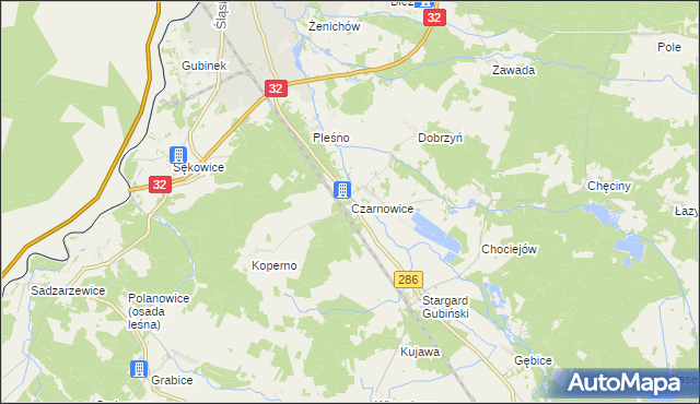 mapa Czarnowice, Czarnowice na mapie Targeo